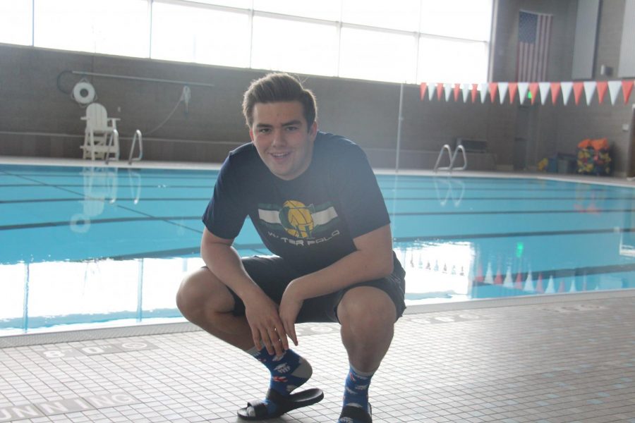 Joe Harvey looks to make a splash on the swim team