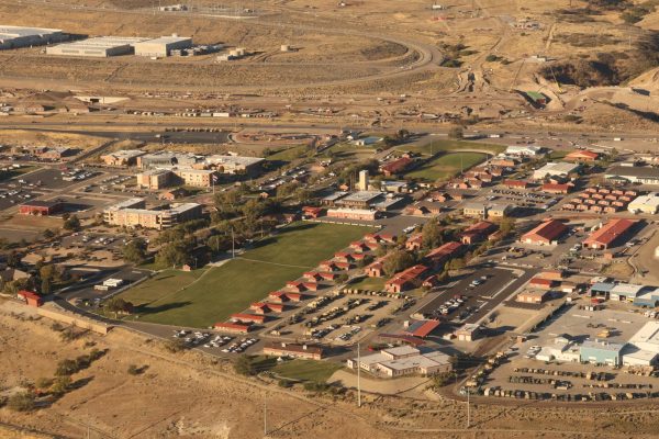 Overhead view of Camp Williams State Military Reservation. 