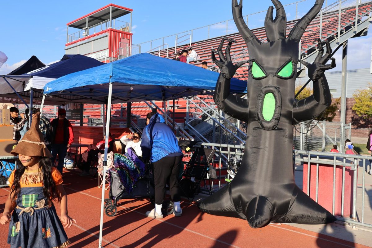 Spooky entrance to Trunk or Treat at Granger. 