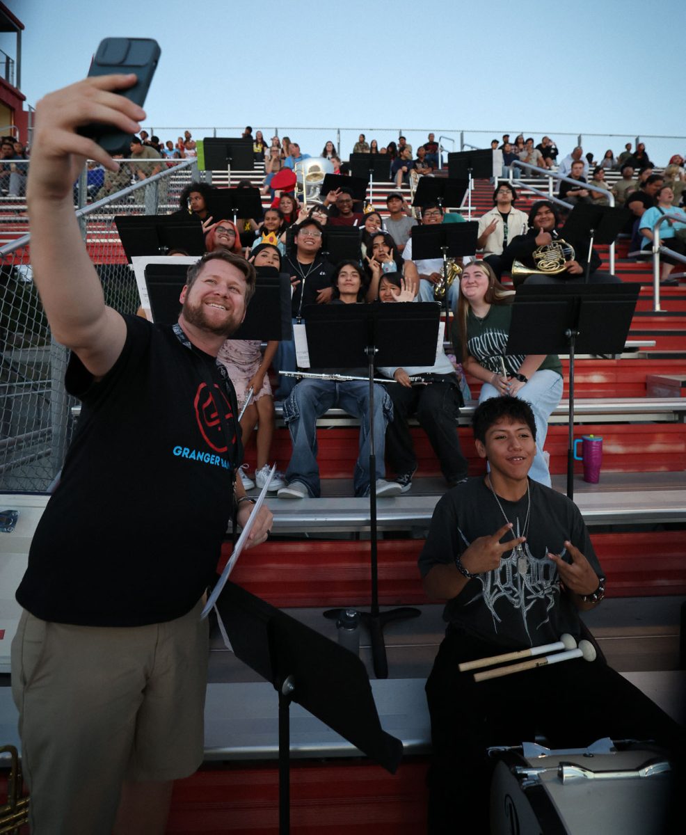 Many members of Granger’s pep band could take the field in the new marching band. (PC: John Barkiple/stringer)