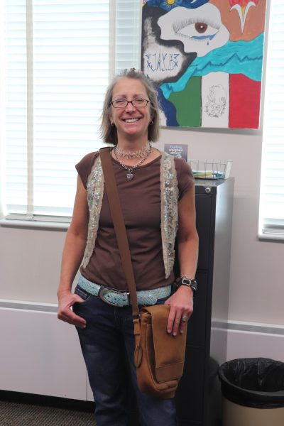 Ms. Winter dressed up in Y2K attire (PC: Sally Pleytez/TCT)
